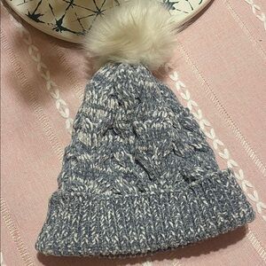 Cozy Blue and White Women’s Beanie Hat